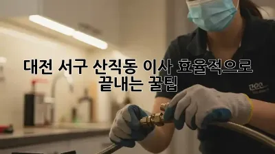 대전 서구 산직동 이사, 효율적으로 끝내는 꿀팁!